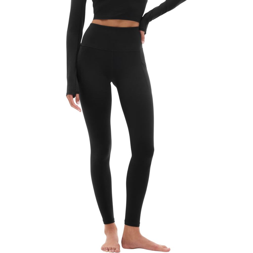 Athleta Salutation Stash High Rise Legging w Pockets Black Large